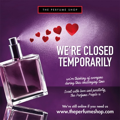 The Perfume Shop is staying with you